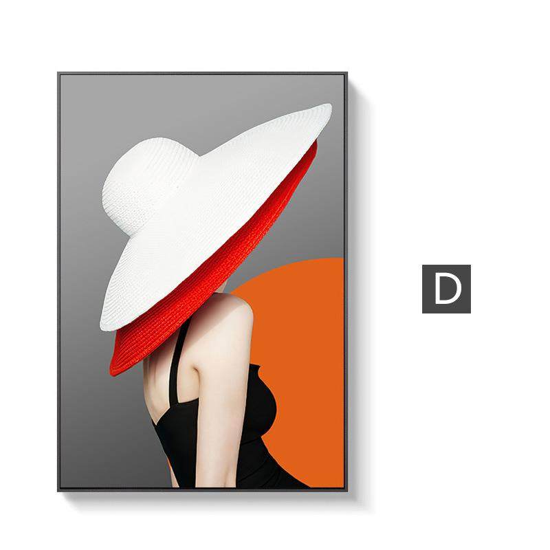 美女玄关装饰画橙色现代轻奢人物壁画女卧室床头卫生间挂画免打孔,农机/农具/农膜,播种栽苗器/地膜机,淘宝优惠券,粉丝福利购,淘宝优惠卷