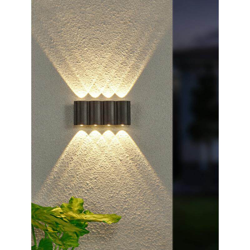 户外壁灯防水门前灯入户灯大门创意双头洗墙灯现代简约庭院墙壁灯