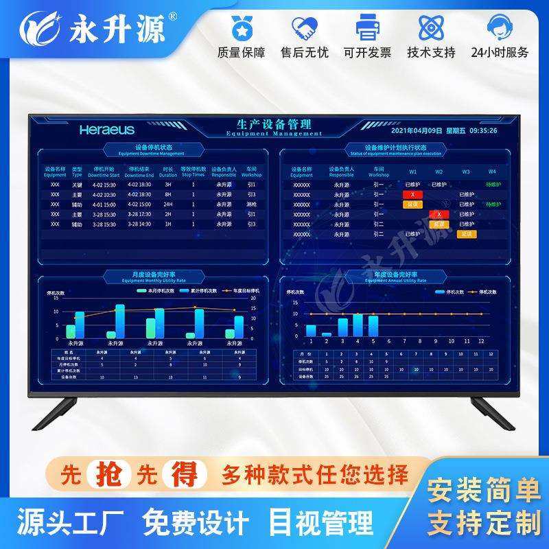 车间管理液晶lcd电子看板工厂数据化系统后台管理可视化
