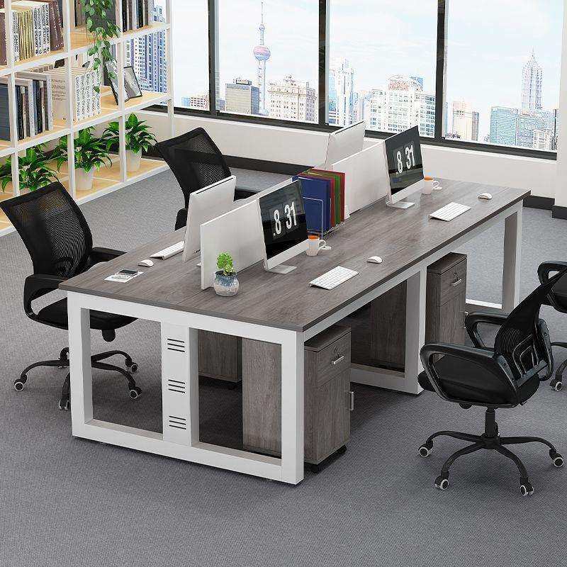 简约现代职员办公桌246人位屏风电脑桌组合新款员工卡座办公位