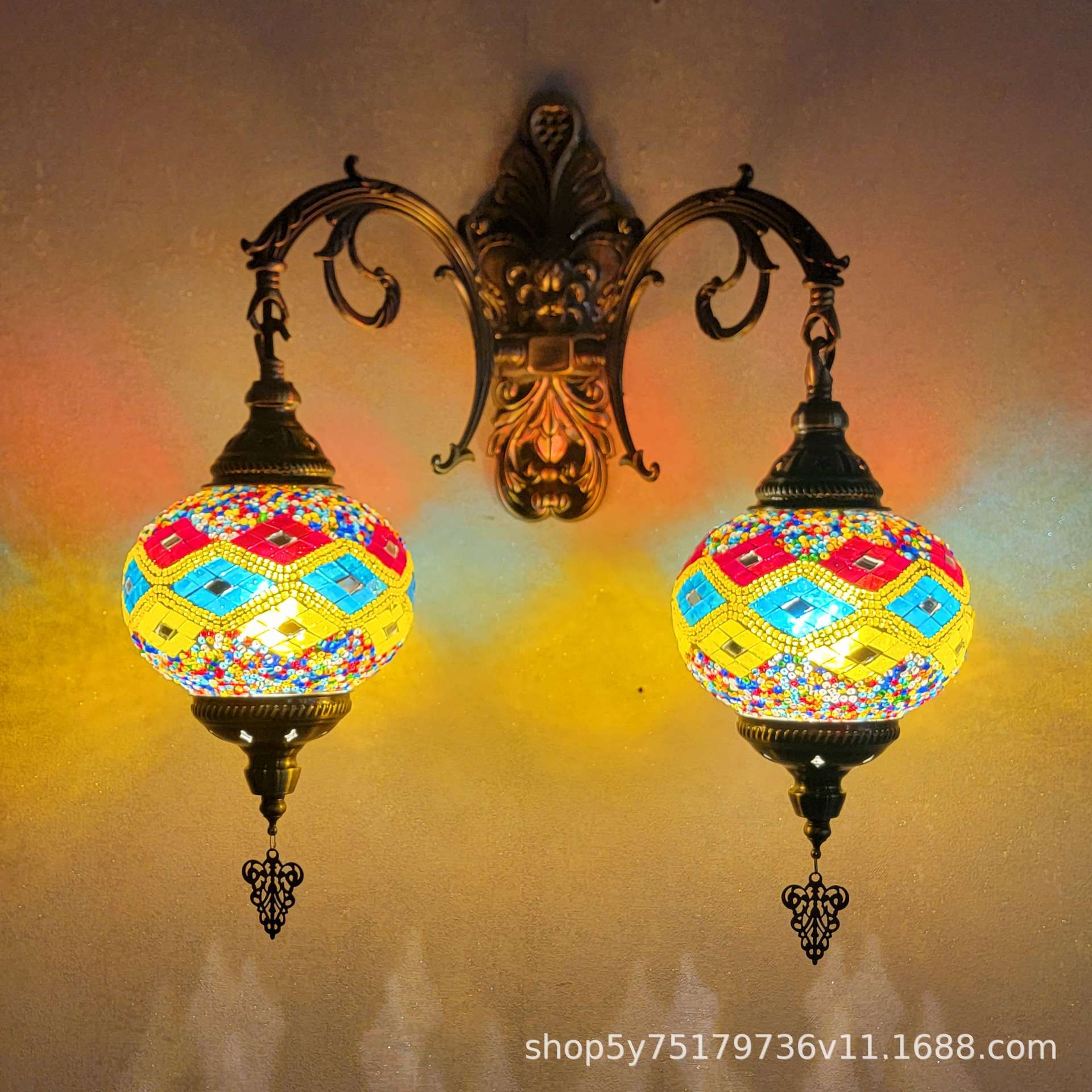 摩洛哥特色壁灯地中海手工过道走廊阳台餐厅酒店酒吧民宿装饰壁灯
