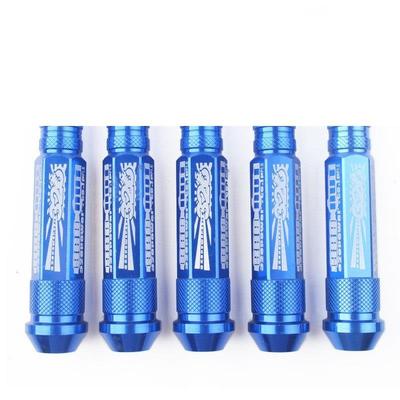 910平头汽车改装M12X1.5*1.25铝合金90加长调谐器轮圈钢圈螺母带