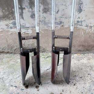 挖土神器挖硬土夹锹对锨掏土挖电线杆洞神器挖树坑洛阳铲打洞移苗