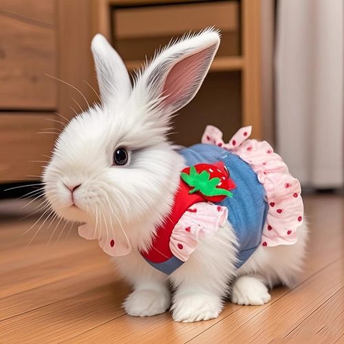 兔子胸背衣服薄款公主裙