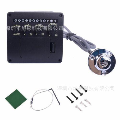 吉他配件2段民谣吉他拾音器 木吉他EQ均衡器二段带调音吉他扩音器