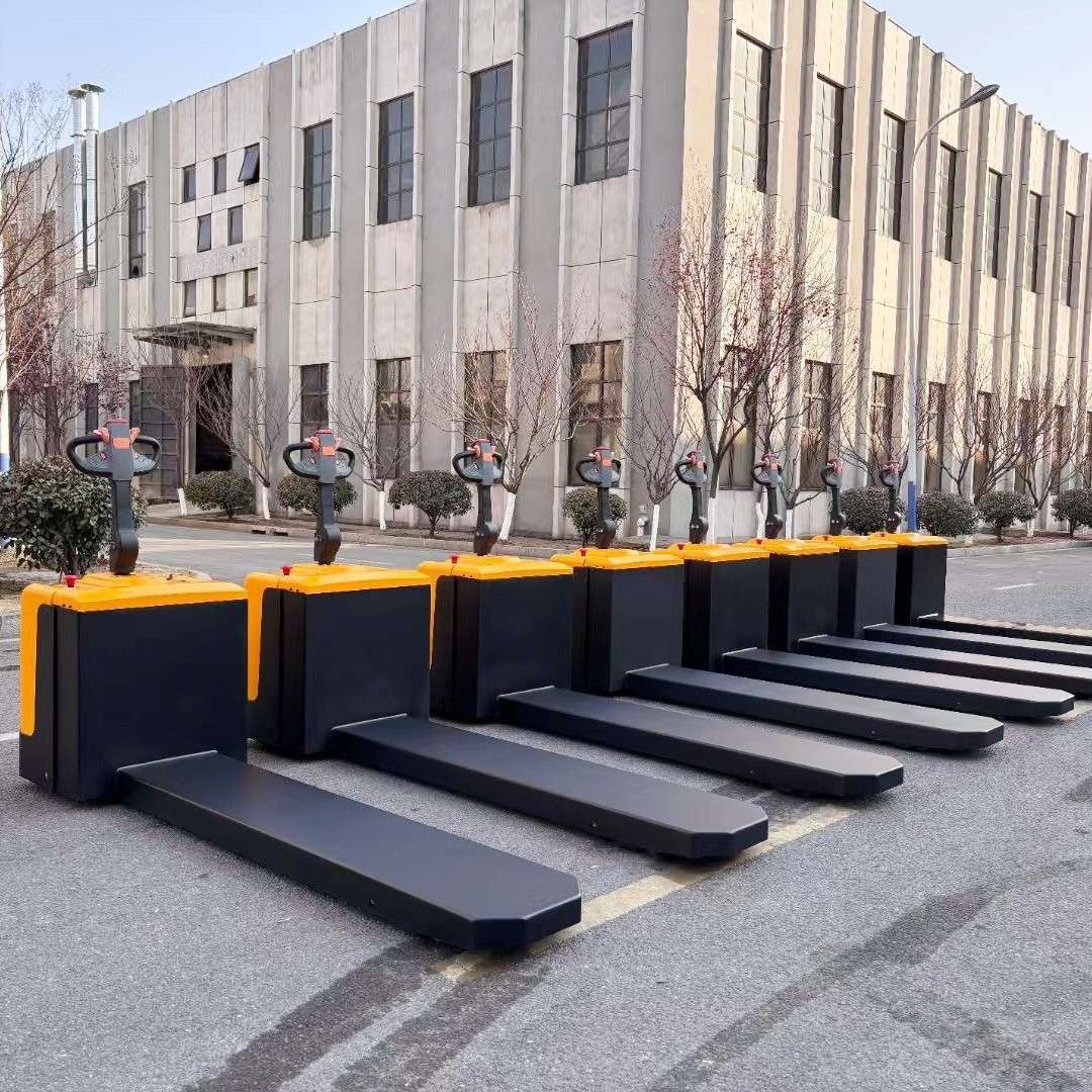 普尔夫2吨电动搬运车全自动单叉地牛大吨位唧车模具平板拖车非标