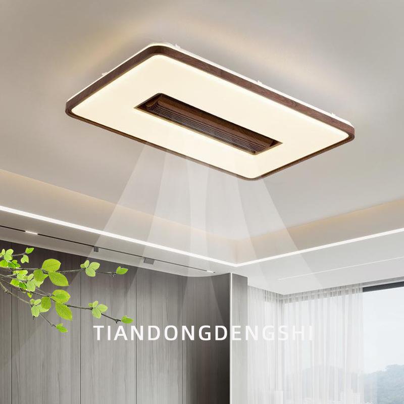 卧室灯无叶风扇灯中山灯具房间主卧灯现代简约全光谱护眼吸顶灯具