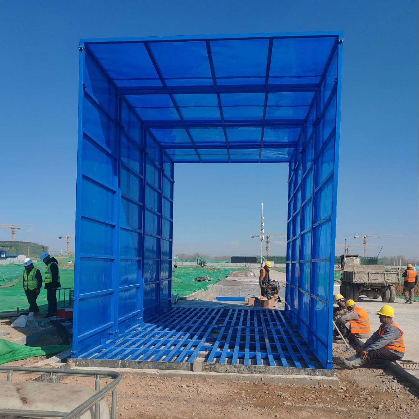 全封闭洗车机建筑工地煤矿场全自动感应工程洗轮机大型车辆洗车台