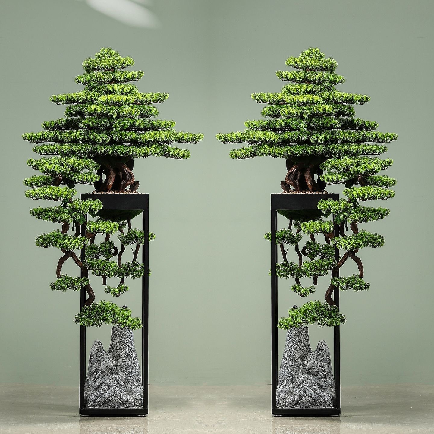 仿真迎客松假树绿植大型落地摆件茶室会所客厅办公室罗汉松装饰品,家居饰品,落地摆件,淘宝优惠券,粉丝福利购,淘宝优惠卷