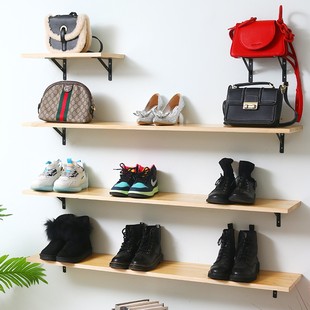 极速定制一字板置物架实木木板片松木定做尺寸板子V桌面衣柜分层