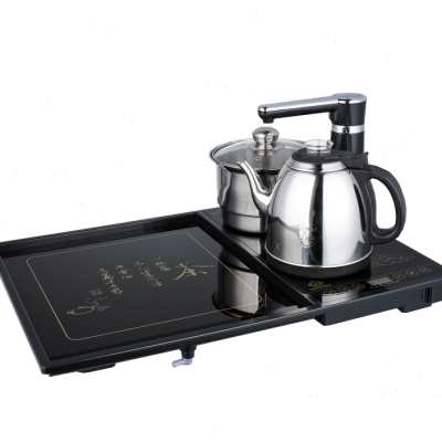 极速全自a动上水电泡茶炉一体茶盘镶嵌入茶几茶桌茶海茶具套组配