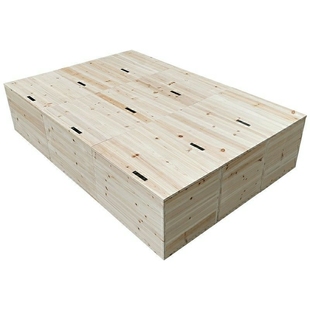 极速实木a榻榻米拼床箱收纳箱加宽拼接床阳台储物木箱定制木箱子