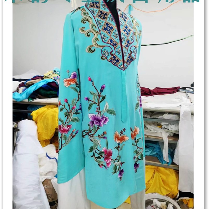 极速采韵戏衣定制类萱花女帔精A品苏绣真丝面料车间自产戏曲服装