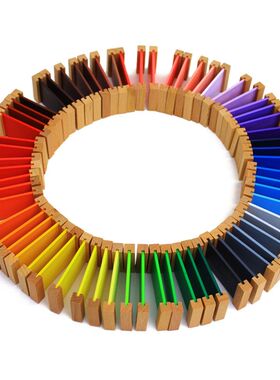 极速Montesfsori Sensorial Material Learning Color Tablet Box