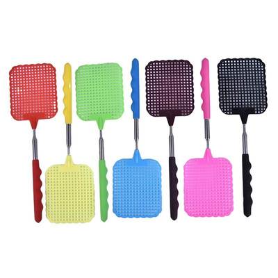 极速1pc 8cm*9.5cm*10cm Fly Swatters FTelescopic Extendable P