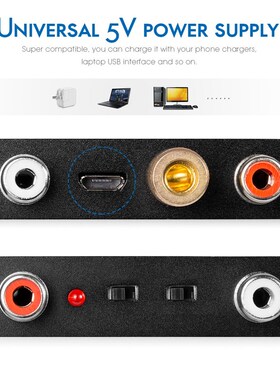 极速Nobsound HiFi Ultra Compact MM MC HPhono Turntable Pream