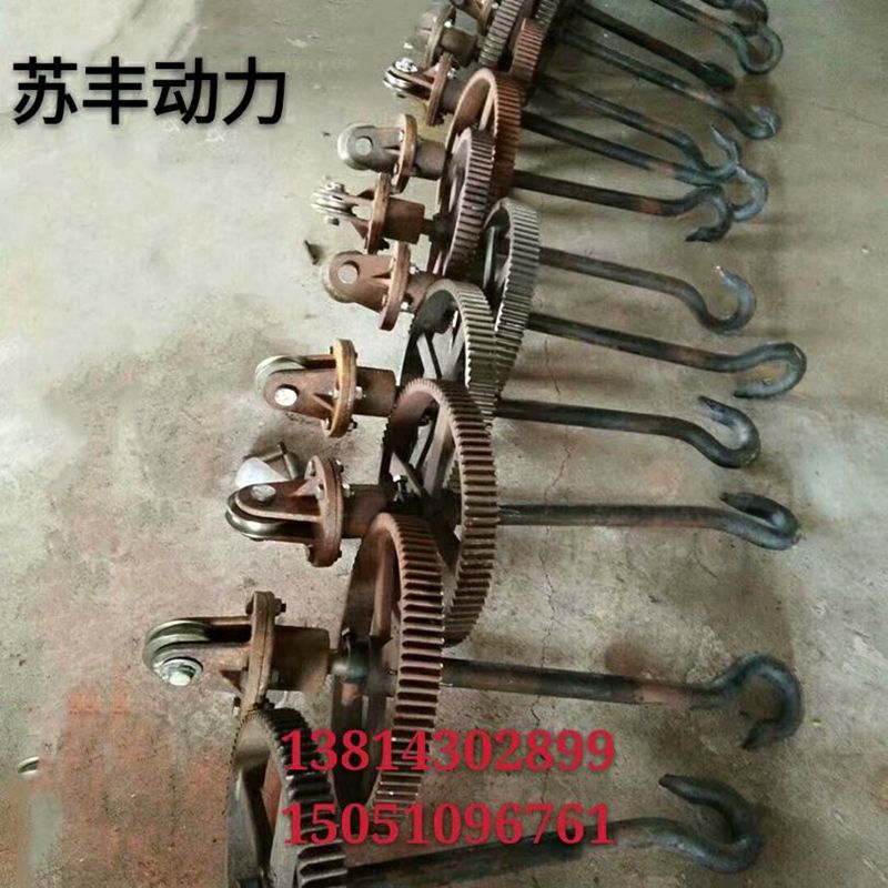 极速抛丸机配件吊钩1吨2吨3y吨齿轮齿圈挂钩起重吊钩总成自转齿轮