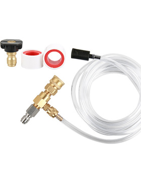 极速高压清洗h机3/8英寸快速连接可调吸液虹吸黑色泡沫喷嘴