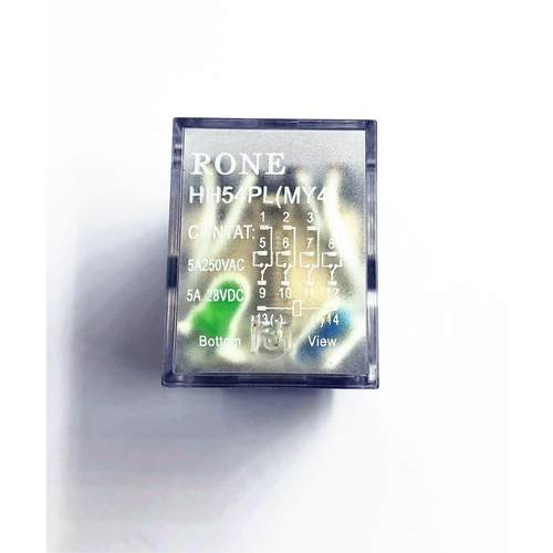 中间继电器 HH54PL MY4NJ 5A 250VAC 14脚 5A 28VDC 4开4闭 RONE