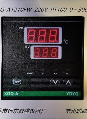 余姚远东数控仪器厂XGQ-A1210FW PT100 0~300.c数显调节仪温控表