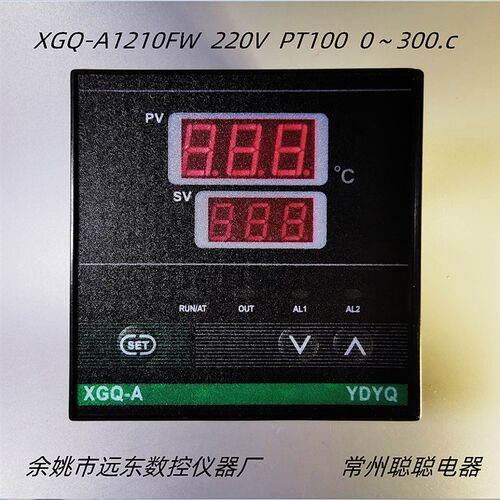 余姚远东数控仪器厂XGQ-A1210FW PT100 0~300.c数显调节仪温控表