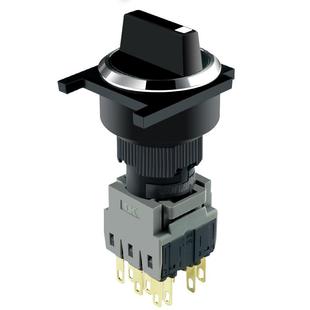 旋钮开关二档和三档保持转换开关M22Mm 1开1关2开2关选择开关