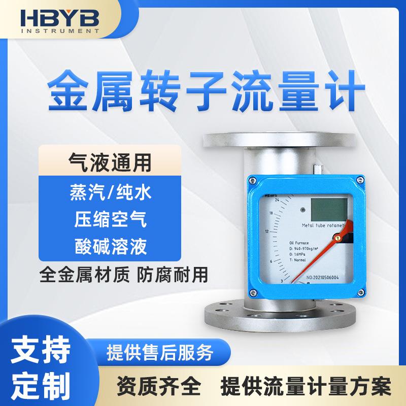 DN25金属管浮子流量计304不锈钢小流量气体流量计4-20MA输出RS485