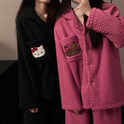Hellokitty睡衣女冬季可爱ins风