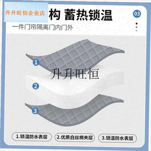 门帘农村平房家用冬季磁吸加厚家用空调保M暖保温挡风防风隔断帘,