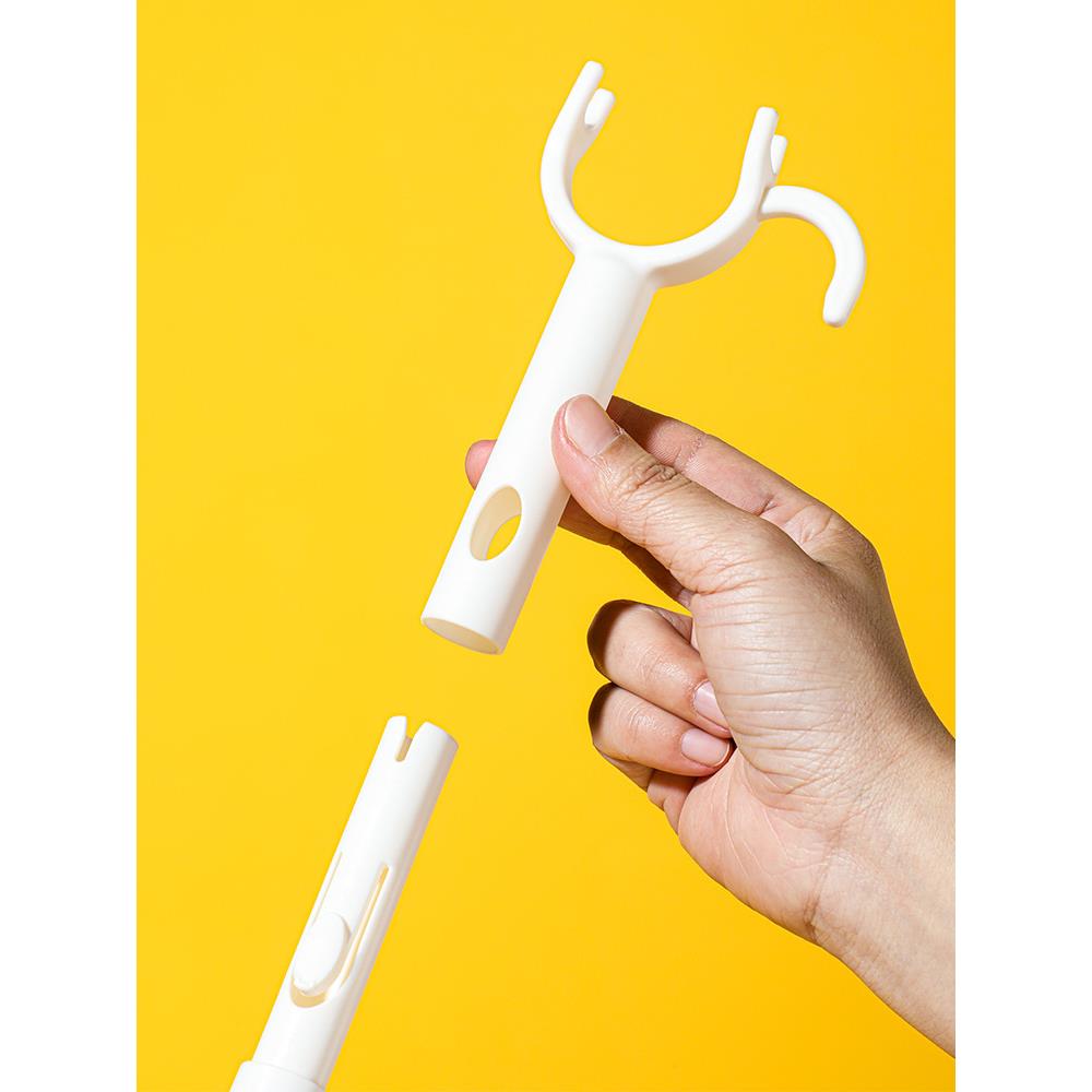 撑衣杆家用晾衣杆丫叉可伸缩铝杆叉头宿舍加长挑挂取晒阳台衣叉杆