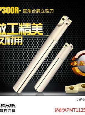 数控铣刀杆17R0.8铣床飞刀杆通装APMT1135刀片300R数控刀杆白色硬
