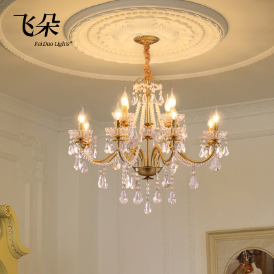 飞朵法式轻奢水晶客厅吊灯