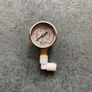 家用厨房净水器直饮水机检测试自来水龙头4分2分水管压力 水压表