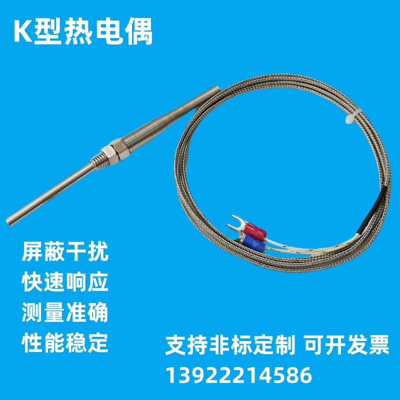 腾龙仿进口探头K型热电偶WRN-291/187探针型温度传感器M8感温棒