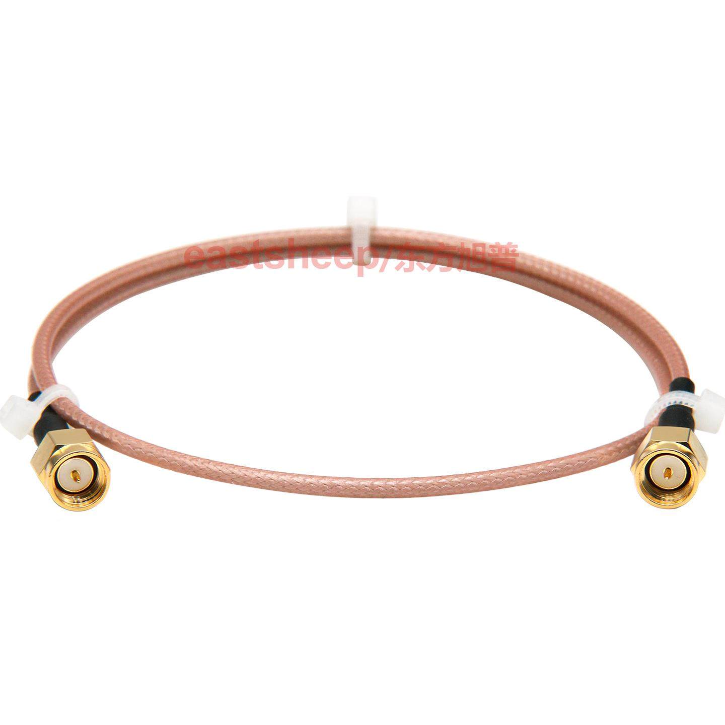 东方旭普Rg316特氟龙镀银射频馈线Sma- jj连接电缆Sma双公射频延