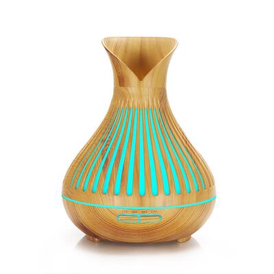 New aroma diffuser 500ml wood grain humidifier加湿器大花瓣