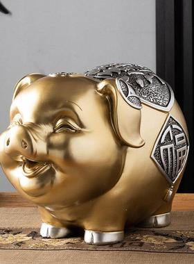 金猪的存钱罐博古架摆件中式风格电视柜装饰品新中式家居客厅好物
