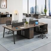 职员办公桌椅组合简约现代2 4人创意员工四人位办公室工位办公桌