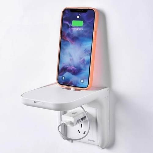 插座监控支架室内摄像头面板fttr置物架放路由器放置架免打孔座架