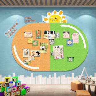 毛毡板艺术作品展示墙贴面工作室环境创作布局装饰机构文化公告板