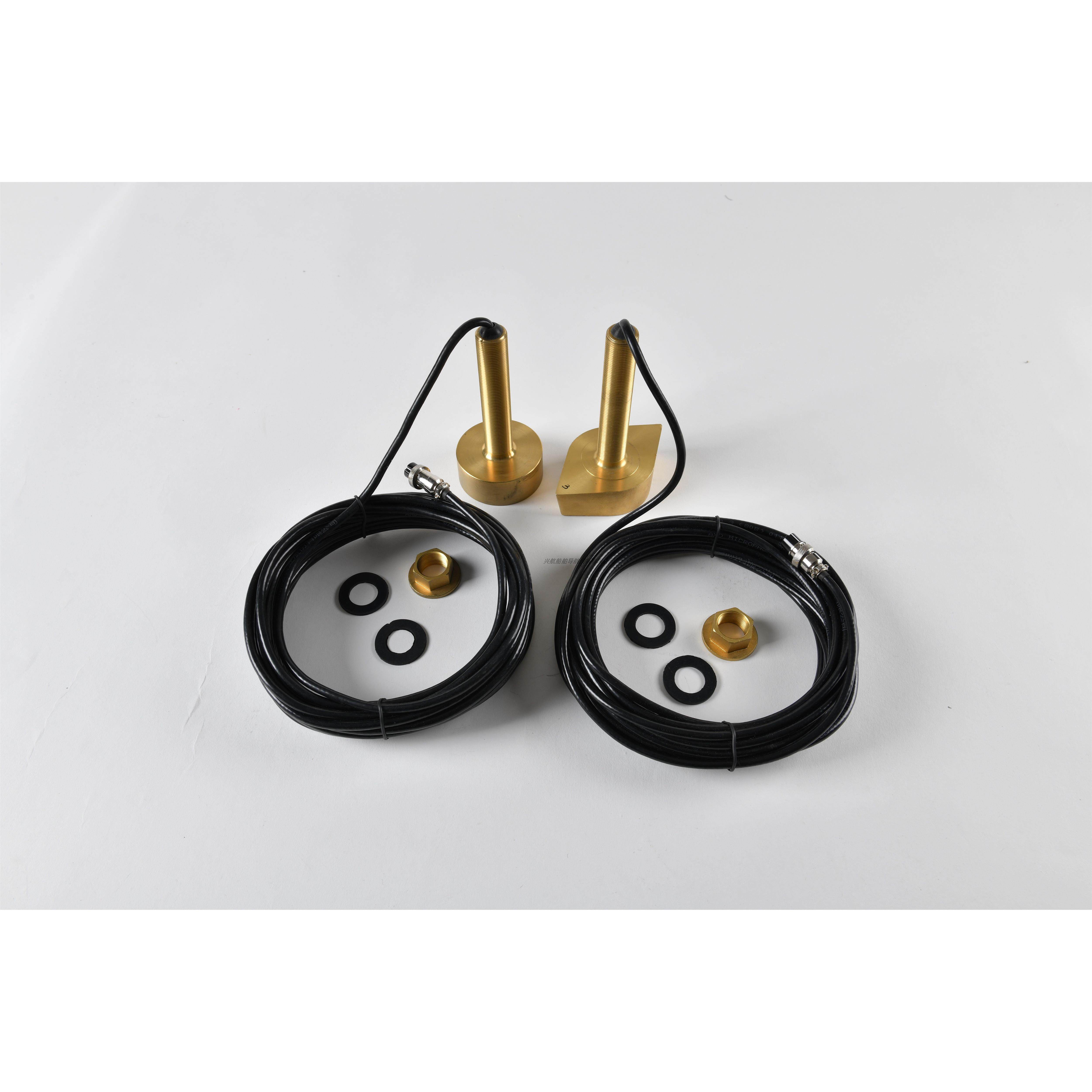 船用测水仪探头彩色测深仪监视器鱼探器监视器 感测器换能器 圆型