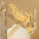 凤回首凤凰银鎏金发簪非遗花丝錾刻螺钿有凤来仪新中式 一字簪发钗