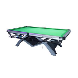 台球桌商用比赛山岩款中式黑八台球桌俱乐部标准型碳钢台球桌