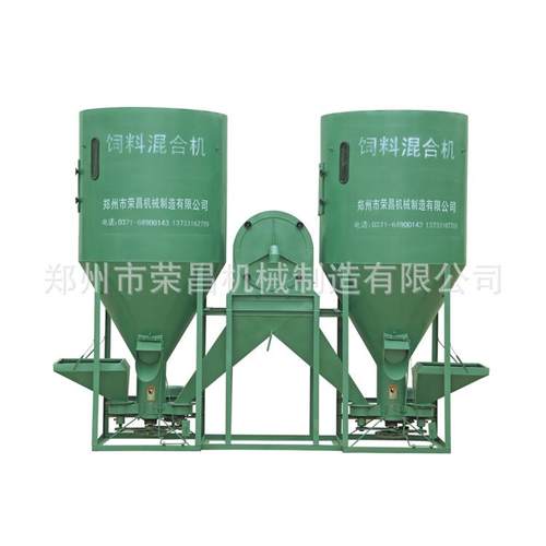 2吨饲料粉碎搅拌机塑料颗粒立式混合机搅拌机玉米饲料
