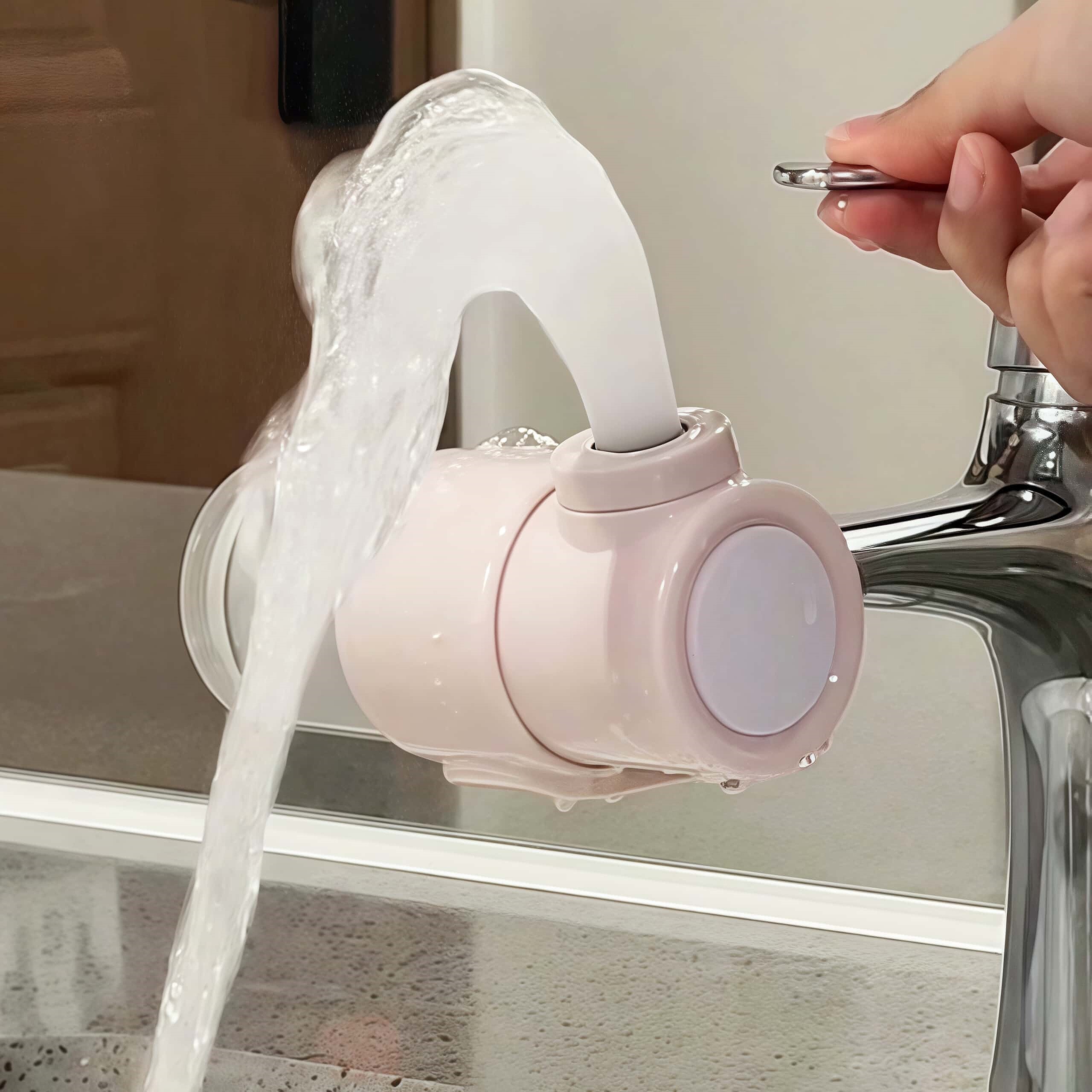旅行水龙头过滤器嘴自来水净化神器家用通用卫生间洗脸防溅延伸器