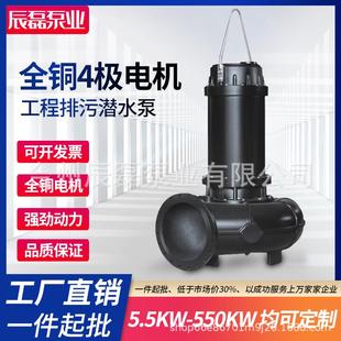 大功率三相污水泵工程排污水搅匀JYWQ380V高扬程泥浆农用潜水电泵