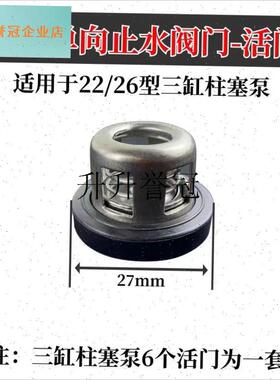 22/26/30/8n0型农用三缸柱塞泵打药机喷雾器活门座止水阀维修配,