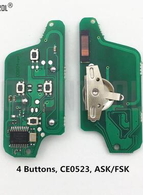 用于标志遥控钥匙雪贴龙遥控CE0523ASKFSK4键ID46频率433