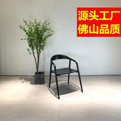 法式中古风复古餐椅家用化妆靠背设计师卧室简约实木靠背椅柴崎椅