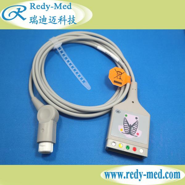 迈瑞Mindray心电导联线主电缆12针5导分线Dash2000/3000